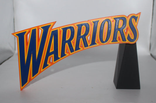 Golden State Warriors 3D printed Logo Sign Wall Desk Shelf Art