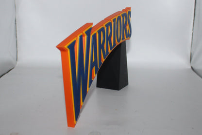 Golden State Warriors 3D printed Logo Sign Wall Desk Shelf Art