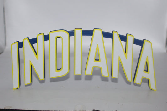 Indiana Pacers 3D printed Logo Sign Wall Desk Shelf Art
