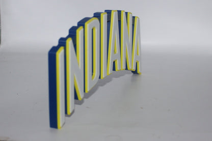 Indiana Pacers 3D printed Logo Sign Wall Desk Shelf Art