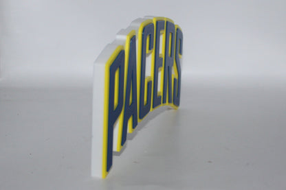 Indiana Pacers 3D printed Logo Sign Wall Desk Shelf Art