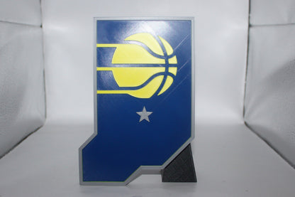 Indiana Pacers 3D printed Logo Sign Wall Desk Shelf Art