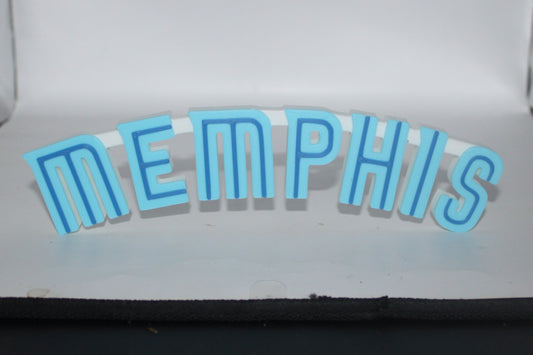 Memphis Grizzlies 3D printed Logo Sign Wall Desk Shelf Art