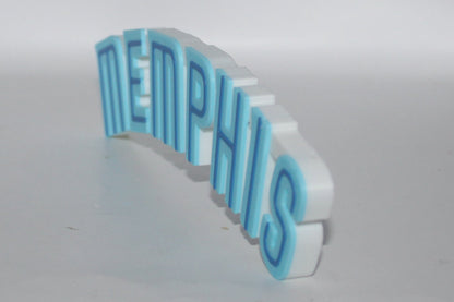 Memphis Grizzlies 3D printed Logo Sign Wall Desk Shelf Art