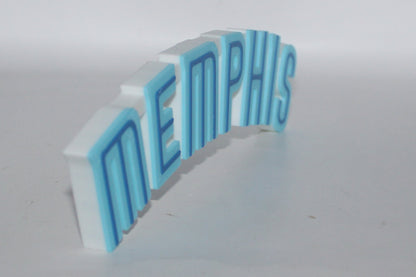 Memphis Grizzlies 3D printed Logo Sign Wall Desk Shelf Art