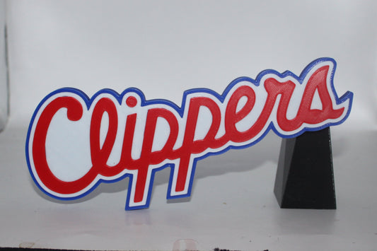 Los Angeles Clippers 3D printed Logo Sign Wall Desk Shelf Art