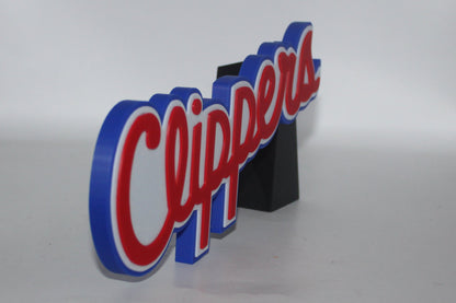 Los Angeles Clippers 3D printed Logo Sign Wall Desk Shelf Art