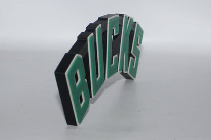 Milwaukee Bucks 3D printed Logo Sign Wall Desk Shelf Art