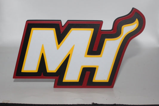 Miami Heat 3D printed Logo Sign Wall Desk Shelf Art