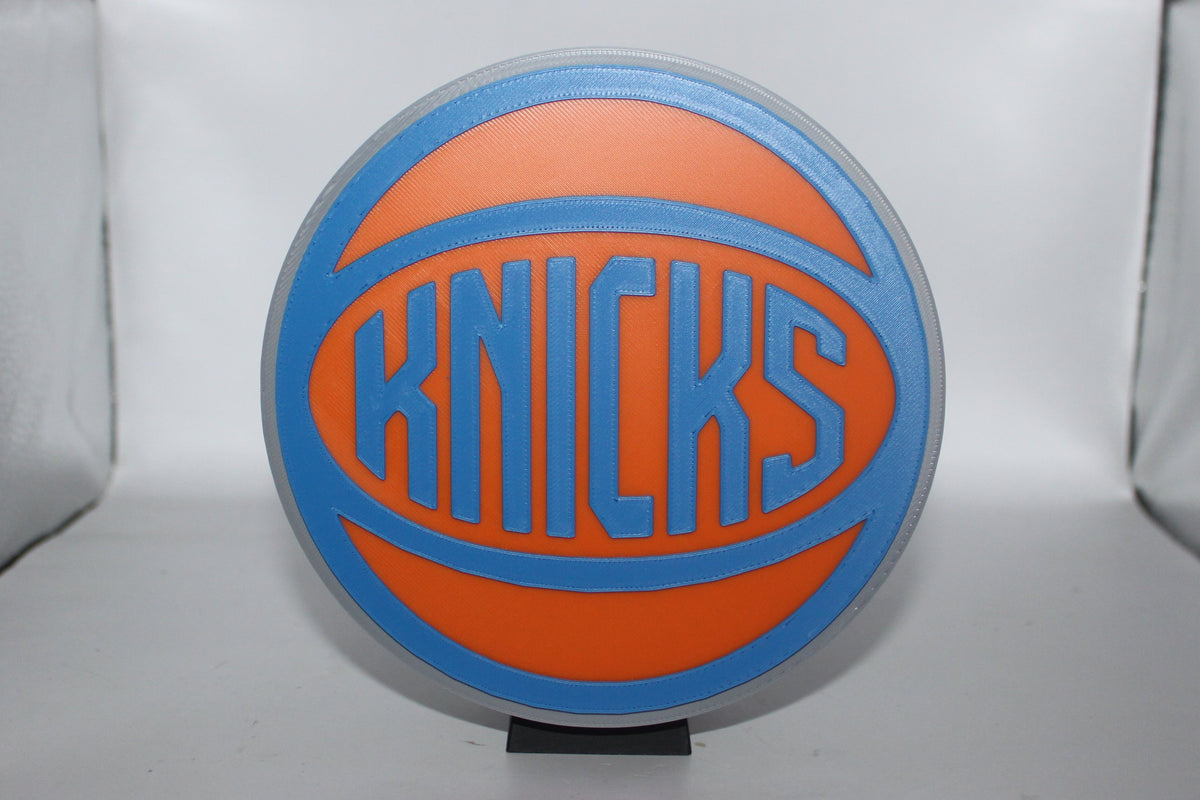 Custom Knicks Sign New York Knicks 3D printed Logo Sign Wall Desk Shelf Art – WindyCity3D