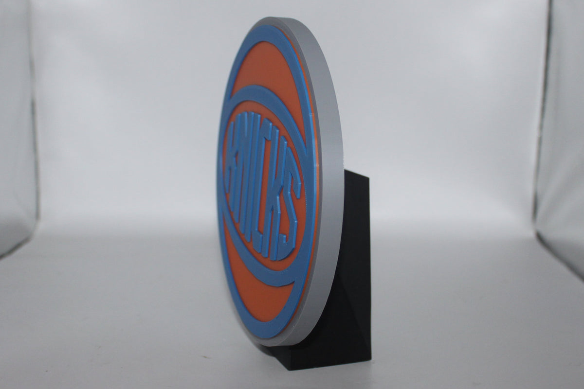 Custom Knicks Sign New York Knicks 3D printed Logo Sign Wall Desk Shelf Art – WindyCity3D