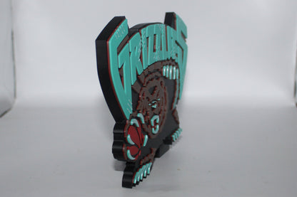 Memphis Grizzlies 3D printed Logo Sign Wall Desk Shelf Art