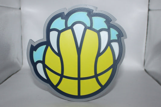 Memphis Grizzlies 3D printed Logo Sign Wall Desk Shelf Art
