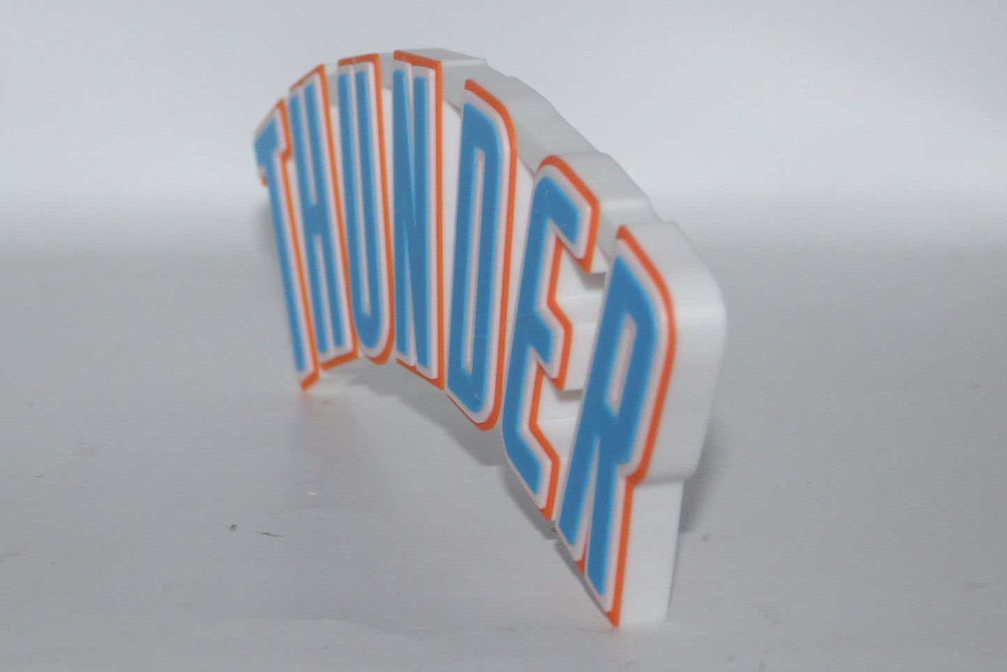 Oklahoma city Thunder 3D printed Logo Sign Wall Desk Shelf Art