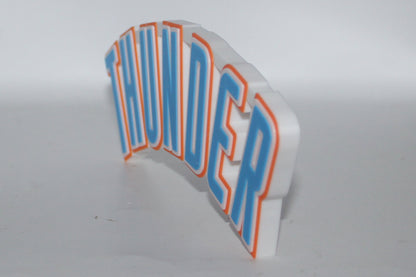 Oklahoma city Thunder 3D printed Logo Sign Wall Desk Shelf Art