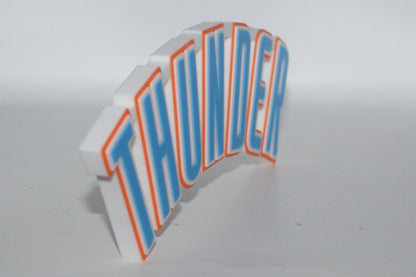 Oklahoma city Thunder 3D printed Logo Sign Wall Desk Shelf Art