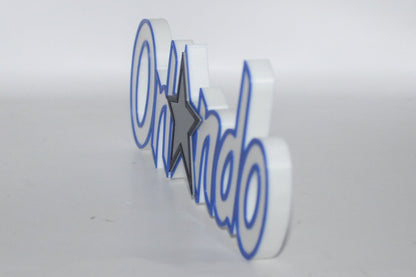 Orlando Magic 3D printed Logo Sign Wall Desk Shelf Art