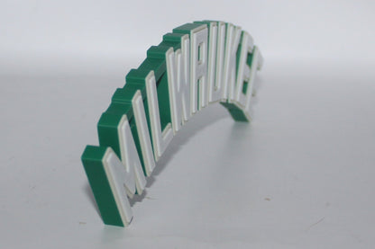 Milwaukee Bucks 3D printed Logo Sign Wall Desk Shelf Art
