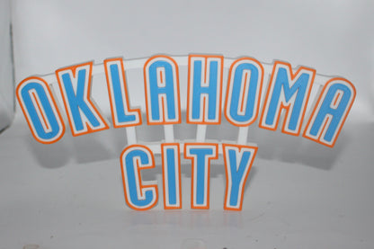 Oklahoma city Thunder 3D printed Logo Sign Wall Desk Shelf Art