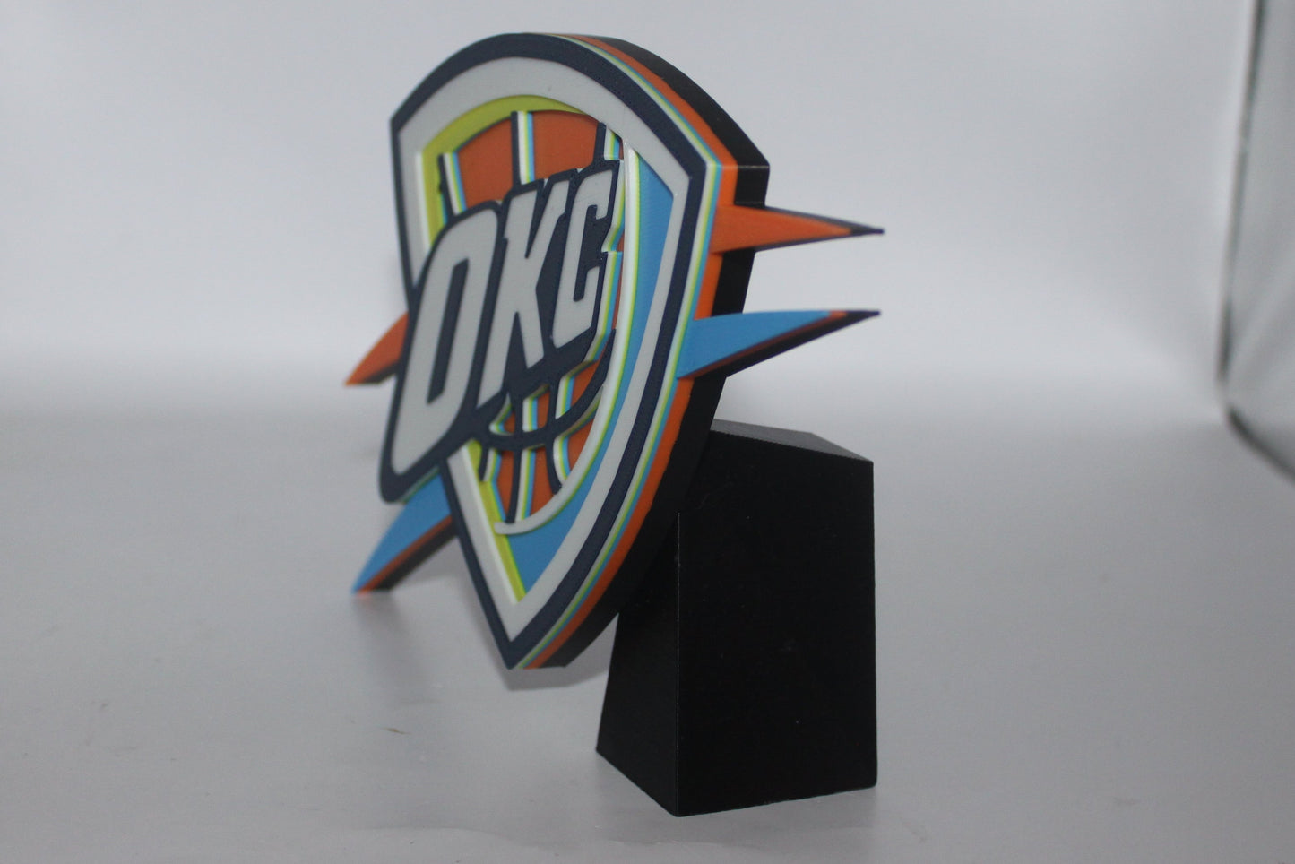 Oklahoma city Thunder 3D printed Logo Sign Wall Desk Shelf Art