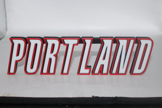 Portland Trail Blazers 3D printed Logo Sign Wall Desk Shelf Art