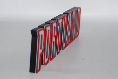 Portland Trail Blazers 3D printed Logo Sign Wall Desk Shelf Art