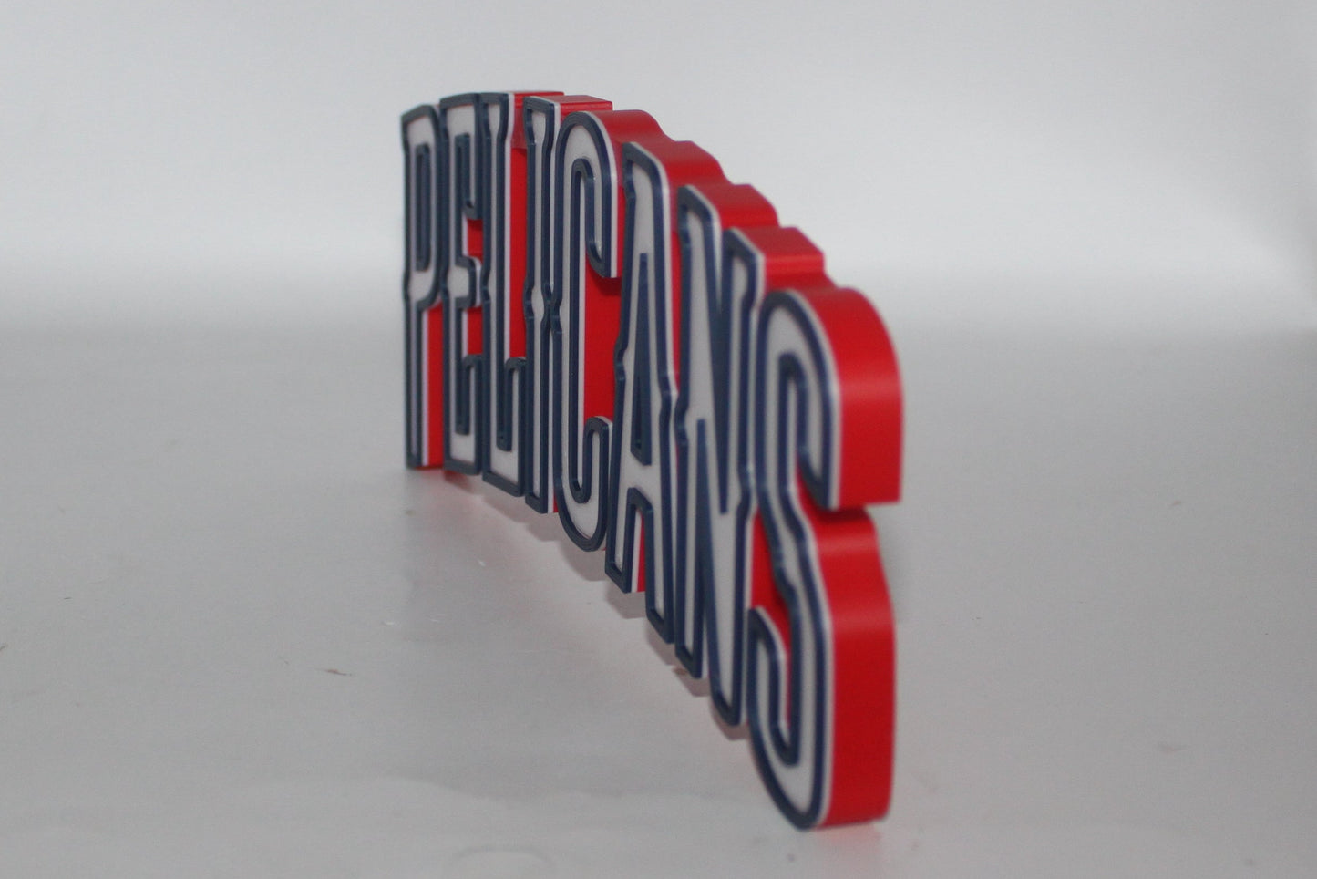 New Orleans Pelicans 3D printed Logo Sign Wall Desk Shelf Art