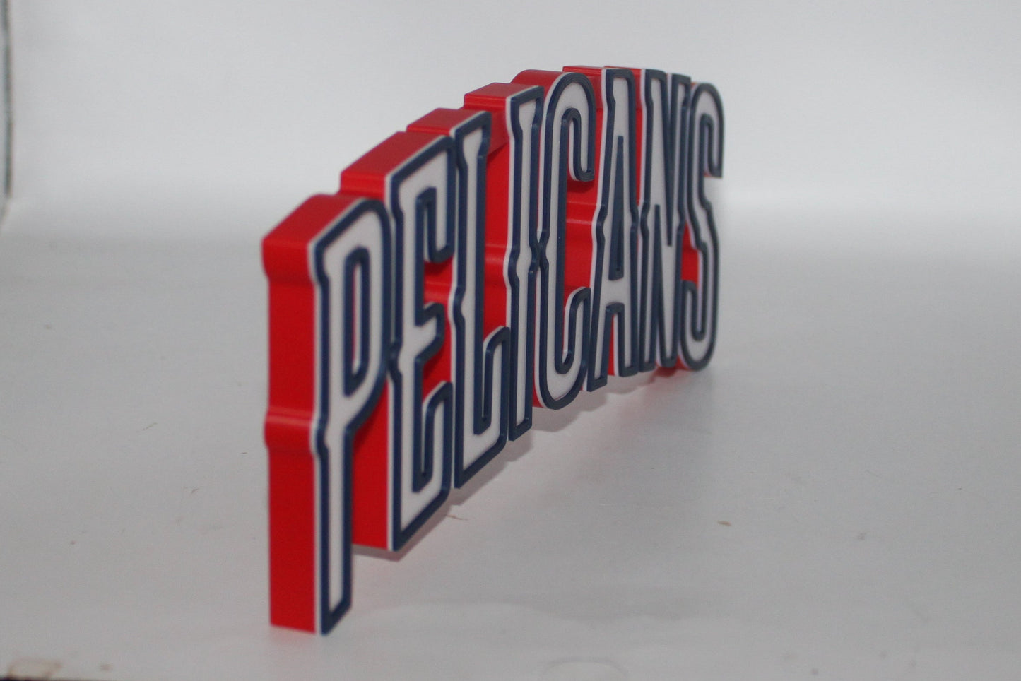 New Orleans Pelicans 3D printed Logo Sign Wall Desk Shelf Art