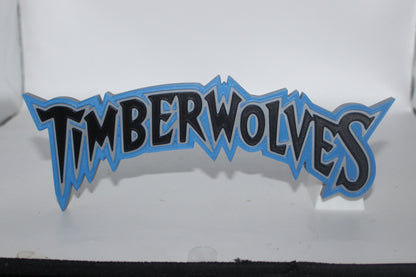 Minnesota Timberwolves 3D printed Logo Sign Wall Desk Shelf Art
