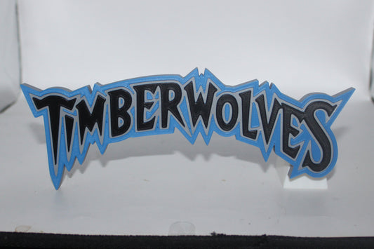 Minnesota Timberwolves 3D printed Logo Sign Wall Desk Shelf Art