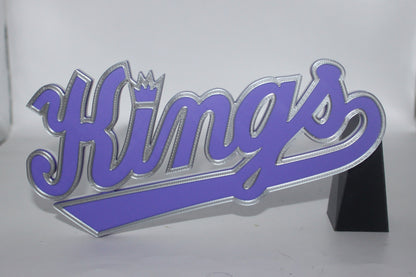 Sacramento Kings 3D printed Logo Sign Wall Desk Shelf Art