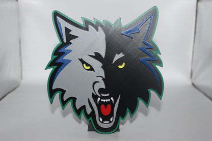 Minnesota Timberwolves 3D printed Logo Sign Wall Desk Shelf Art