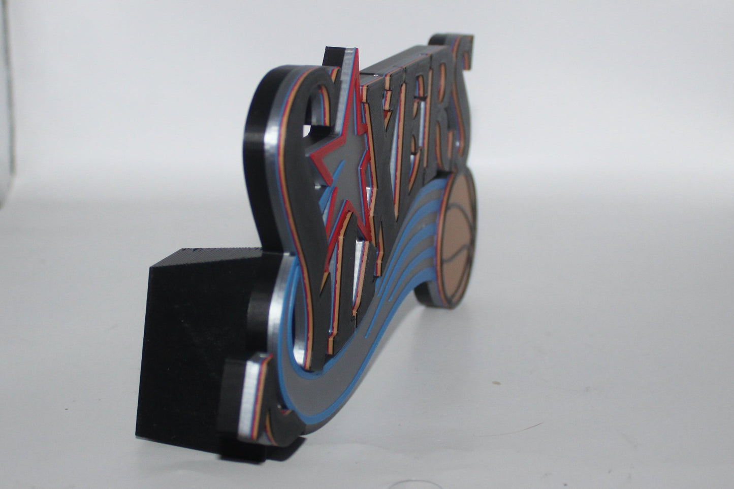 Philadelphia 76ers 3D printed Logo Sign Wall Desk Shelf Art