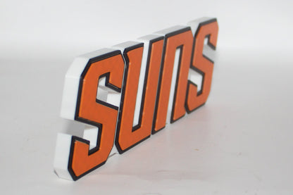 Phoenix Suns 3D printed Logo Sign Wall Desk Shelf Art