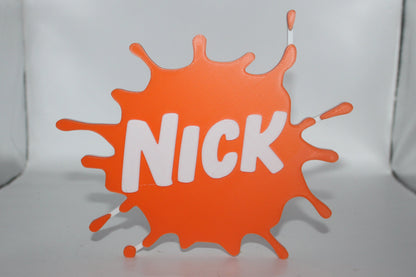 Nickelodeon 3D printed Logo Sign Wall Desk Shelf Art