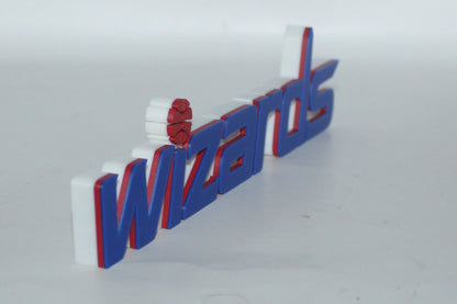 Washington Wizards 3D printed Logo Sign Wall Desk Shelf Art
