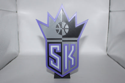 Sacramento Kings 3D printed Logo Sign Wall Desk Shelf Art