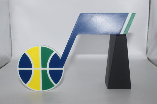 Utah Jazz 3D printed Logo Sign Wall Desk Shelf Art