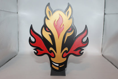 Calgary Flames 3D printed Logo Sign Wall Desk Shelf Art