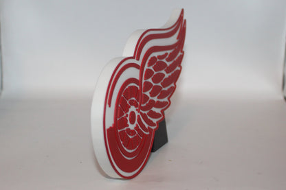Detroit Red Wings 3D printed Logo Sign Wall Desk Shelf Art