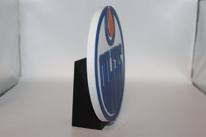 Edmonton Oilers 3D printed Logo Sign Wall Desk Shelf Art