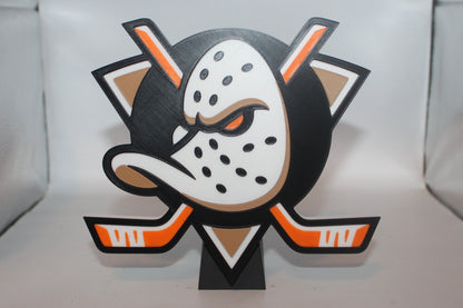 Anaheim Ducks 3D printed Logo Sign Wall Desk Shelf Art