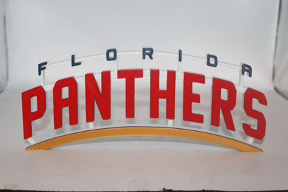 Florida Panthers 3D printed Logo Sign Wall Desk Shelf Art