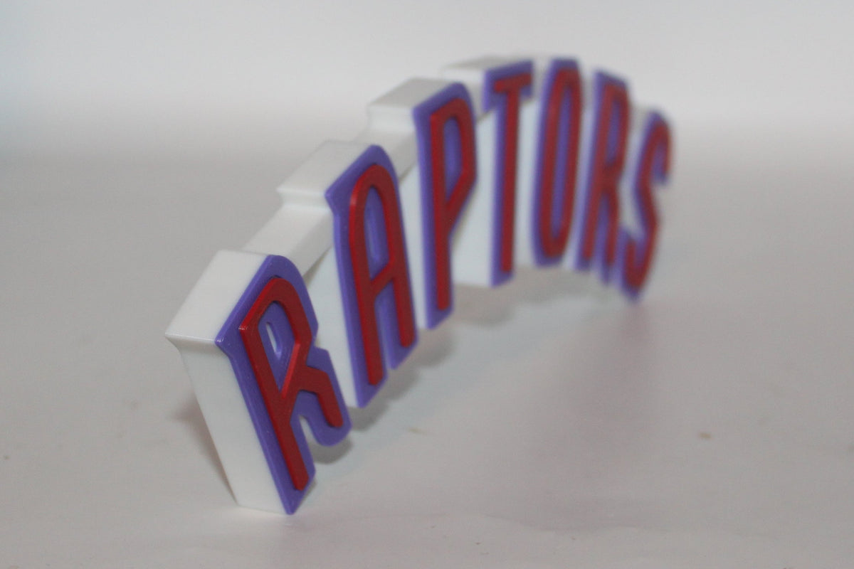 Mini Raptors Sign Toronto Raptors 3D printed Logo Sign Wall Desk Shelf Art – WindyCity3D