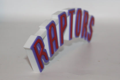 Toronto Raptors 3D printed Logo Sign Wall Desk Shelf Art