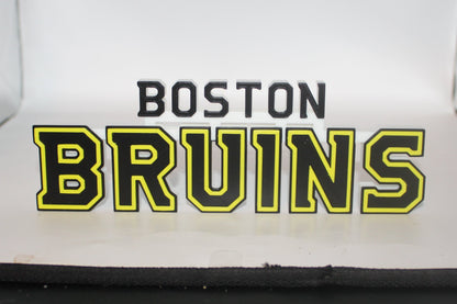 Boston Bruins 3D printed Logo Sign Wall Desk Shelf Art