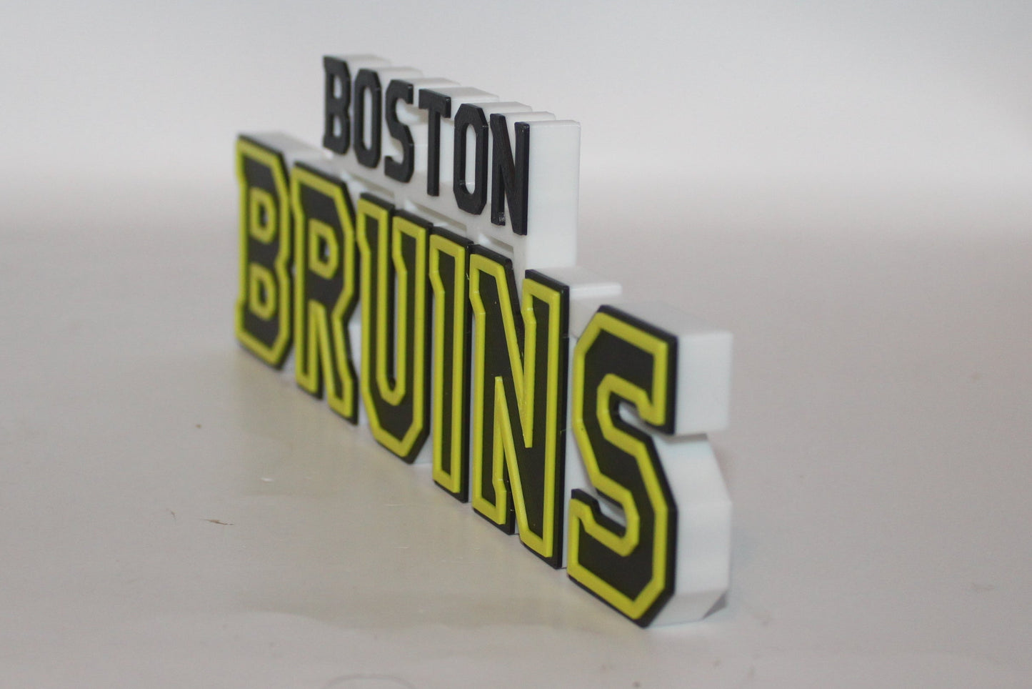 Boston Bruins 3D printed Logo Sign Wall Desk Shelf Art