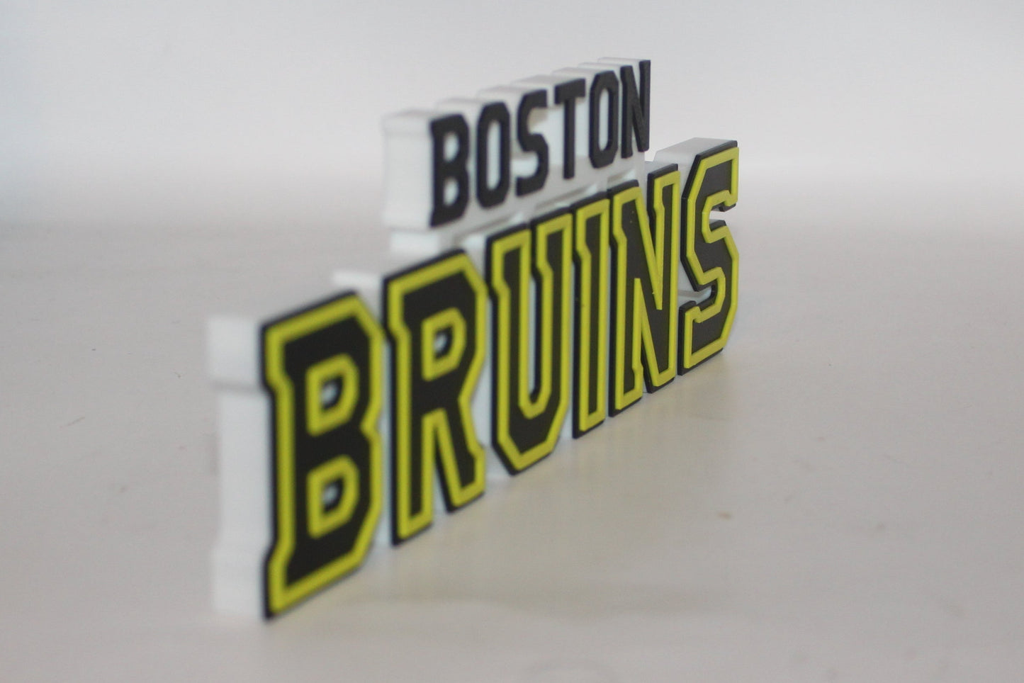 Boston Bruins 3D printed Logo Sign Wall Desk Shelf Art