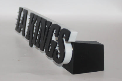 Los Angeles Kings 3D printed Logo Sign Wall Desk Shelf Art