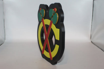 Chicago Blackhawks 3D printed Logo Sign Wall Desk Shelf Art